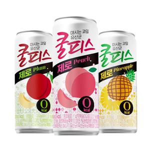 쿨피스 제로 캔 3종 230ml*30캔 (복숭아/자두/파인애플)