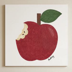 사과 그림 카페 인테리어 꾸미기 주방 소품 과일 일러스트 빨간사과 캔버스액자