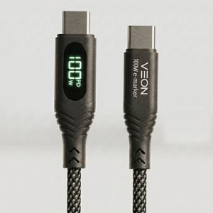 메탈 페브릭 C to C 100W 고속충전 케이블 노트북 아이폰 갤럭시 호환 1.5M
