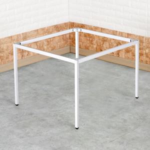 화이트 책상프레임 1000 x 1000 H700 간편조립 30각 일자형다리 TW100100