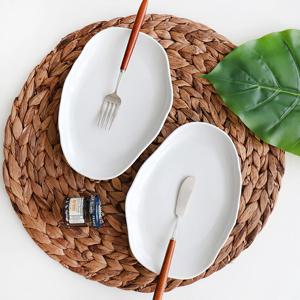 [리퍼]폴란드그릇 루비스톤 플랫타원디쉬21cm 화이트