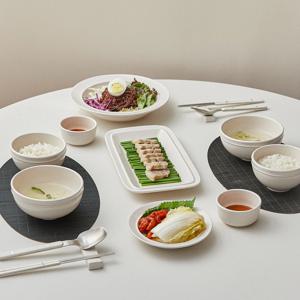 레트로 라인 2인 그릇세트 식기세트 12P (2color)