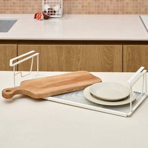 마이키친 분체 선반 밑 매쉬 정리선반 확장형 39.9~70X21.5X13