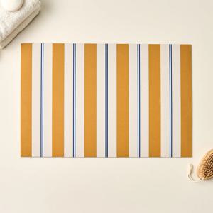 프렌치 스트라이프 규조토 발매트 YELLOW 40x60