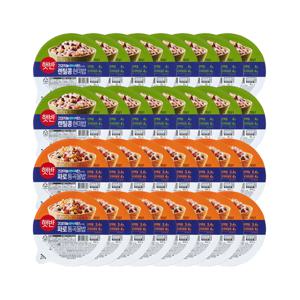 햇반 렌틸콩 현미밥 110g x16개+파로 통곡물밥 110g x16개