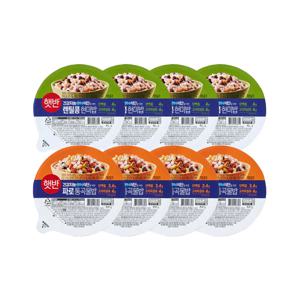 햇반 렌틸콩 현미밥 110g x4개+파로 통곡물밥 110g x4개