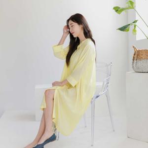 나은 모달 원피스 옐로우