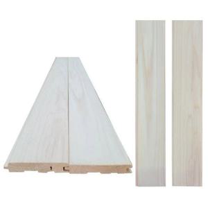히노끼 루바 무절 사포 포함 1200x100x10mm, 8개1세트 편백 루바 목재 패널