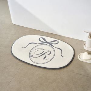 라피니라 리본 엠블럼 메모리폼 발매트 IVORY 40X60