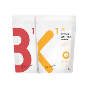 청소세탁 프리미엄 듀오 (베이킹소다 3kg + 과탄산소다 3kg)