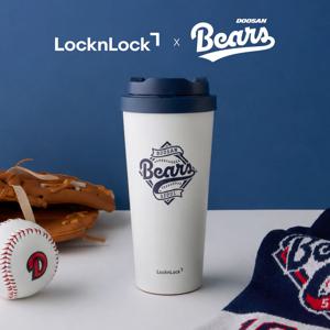 락앤락 X 두산베어스 데일리 원터치 클립 텀블러 550ml