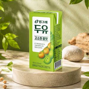 빙그레 두유 고소한 콩맛 두유 190ml 48팩