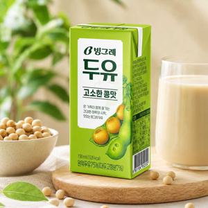 빙그레 두유 고소한 콩맛 두유 190ml 24팩