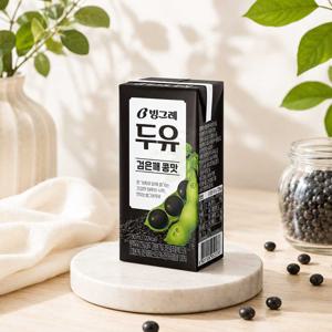 빙그레 두유 검은깨 콩맛 두유 190ml 48팩