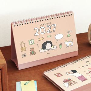 2027 일상 탁상 달력 감성 일러스트 인테리어 데스크캘린더