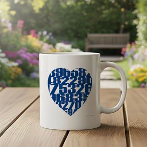 모던 하트 머그컵 8종 감성 머그 홈카페 아트 머그잔 - The time of heart