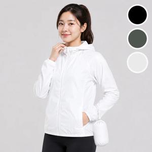 초경량 자외선 차단 방수 후드 바람막이 자켓 (파우치 포함)