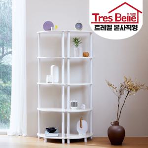 스테이 진열장 코너 정리대 협탁수납장 모서리장 소품장식장 삼각코너장(화이트/오크)