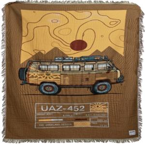 UAZ-452 자카드 블랭킷 소파커버 러그 담요 캠핑 월행잉 다용도 인테리어 패브릭포스터