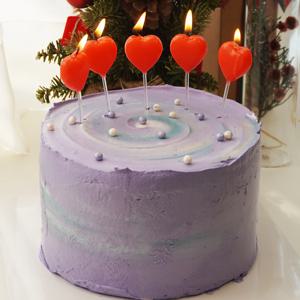 이벤트 기념일 축하 예쁜 하트초 생일 케이크 케익 초 5P