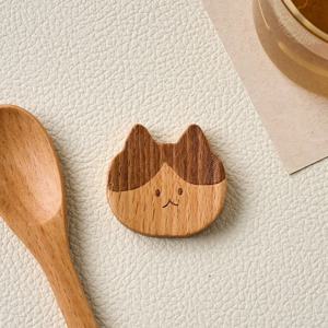 L 우리집 뚱냥이 우드 젓가락받침 귀염냥