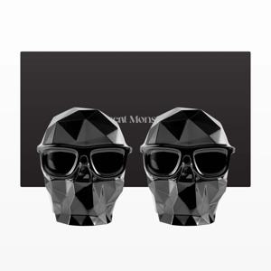 TIRED SKULL 해골 차량용 방향제 블랙 2세트