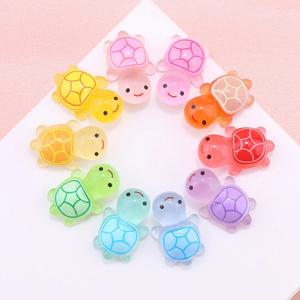 행운 거북이 파츠 50개 세트 대용량 DIY 데코덴 레진아트 재료 야광
