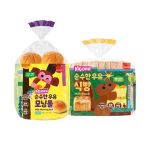 키키오븐 1A우유 식빵/모닝롤 4봉