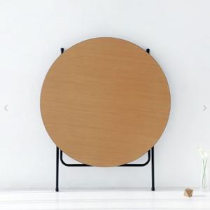 슬림접이식 미드센추리 모던 둥근식탁 (100cm 3색)