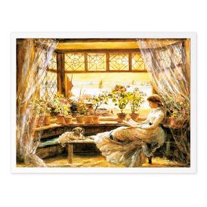 명화 르누아르 독서하는 소녀 퍼즐 슬림 액자 세트 500P PL637