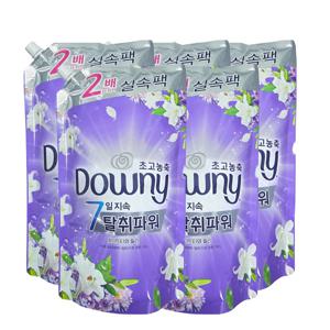 다우니 섬유유연제 리필 화이트와릴리 (퍼플) 1.6L 5ea