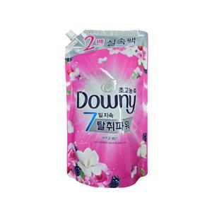 다우니 섬유유연제 리필 목련과베리 (핑크) 1.6L