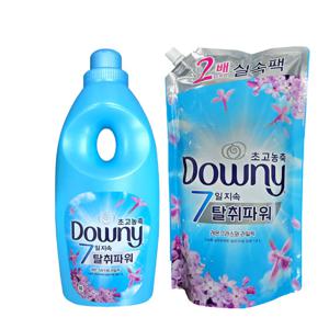 다우니 레몬그라스와라일락 (블루) 1L+리필 실속팩 1.6L