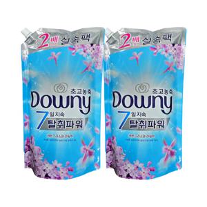 다우니 섬유유연제 리필 레몬그라스와라일락 (블루) 1.6L 2ea