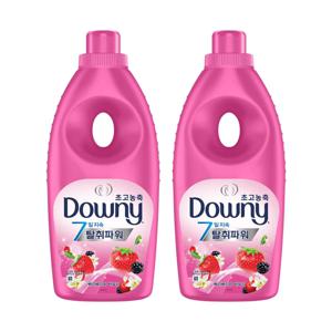 다우니 고농축 섬유유연제 목련과베리 (핑크) 1L 2ea