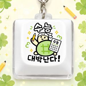 수능대박 멜론빵 거북이 1구 키캡 키링 열쇠고리 가방고리 백참 에어팟 차키 응원