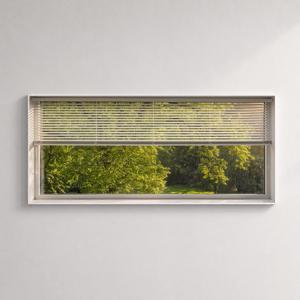 블라인드 풍경 와이드 포스터 액자 대형 인테리어 소품_Filtered Green