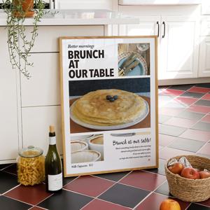 빵포스터 홈카페 빈티지감성 인테리어액자 Brunch Time