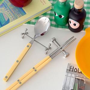 스텐 304 덤벨 키친 실버 커트러리받침 수저받침