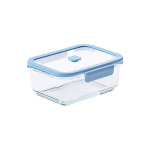 뚜껑까지 유리! 베큐씰 내열유리 진공 밀폐용기 직사각 950ml