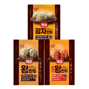 개성왕만두 1.2kg*2개 4종 (왕만두/김치왕만두/감자만두/김치감자만두)