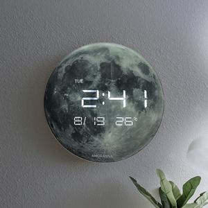 무소음 LED 디지털 벽시계 풍수 인테리어 승진 개업 축하