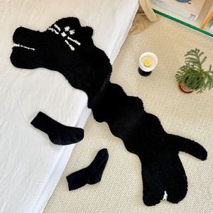 [해외] 귀여운 고양이 모양 러그 침대 옆 발매트 인테리어 포인트 매트 카페트