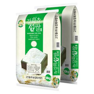 26년 햅곡 고봉환 강화섬쌀 백미 쌀20kg (10kg 2개)