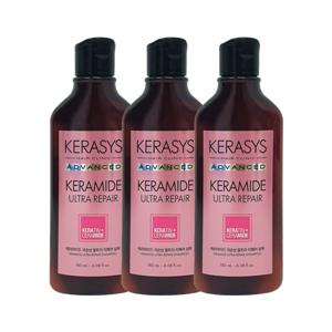 케라시스 케라마이드 극손상 울트라 리페어 샴푸 180ml x3 /여행용