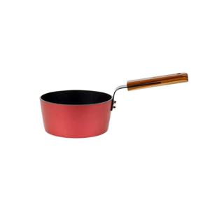 티크목 우드핸들 불소수지코팅 IH 소스팬 16cm