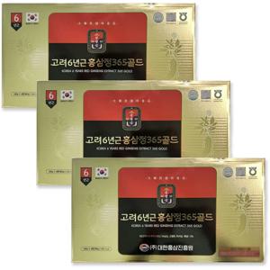고려6년근 홍삼정365골드 960g*3팩