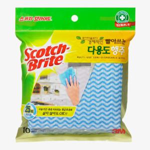 스카치브라이트 빨아쓰는 다용도 행주 10매입