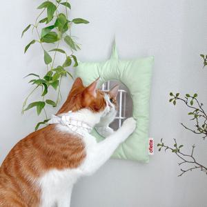 Melon Cotton Candy Puff Mirror (5colors) 솜사탕 쿠션 거울