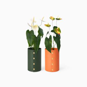 오브제플랜트 조화 안스리움 화이트+팟커버S